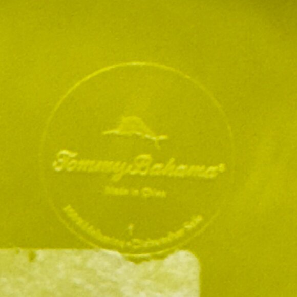 Tommy Bahama Melamine Dinner Plate 11 inch Green - Picture 8 of 10